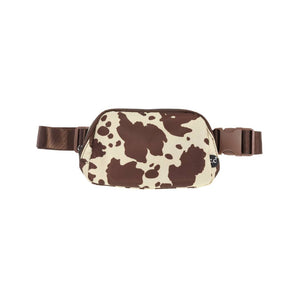 C.C Cow Print Belt Bag