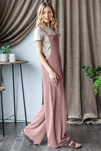 Load image into Gallery viewer, Reese Ribbed Front Pocket Sleeveless Jumpsuit
