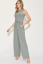 Load image into Gallery viewer, Basic Bae Full Size Ribbed Tank and Wide Leg Pants Set
