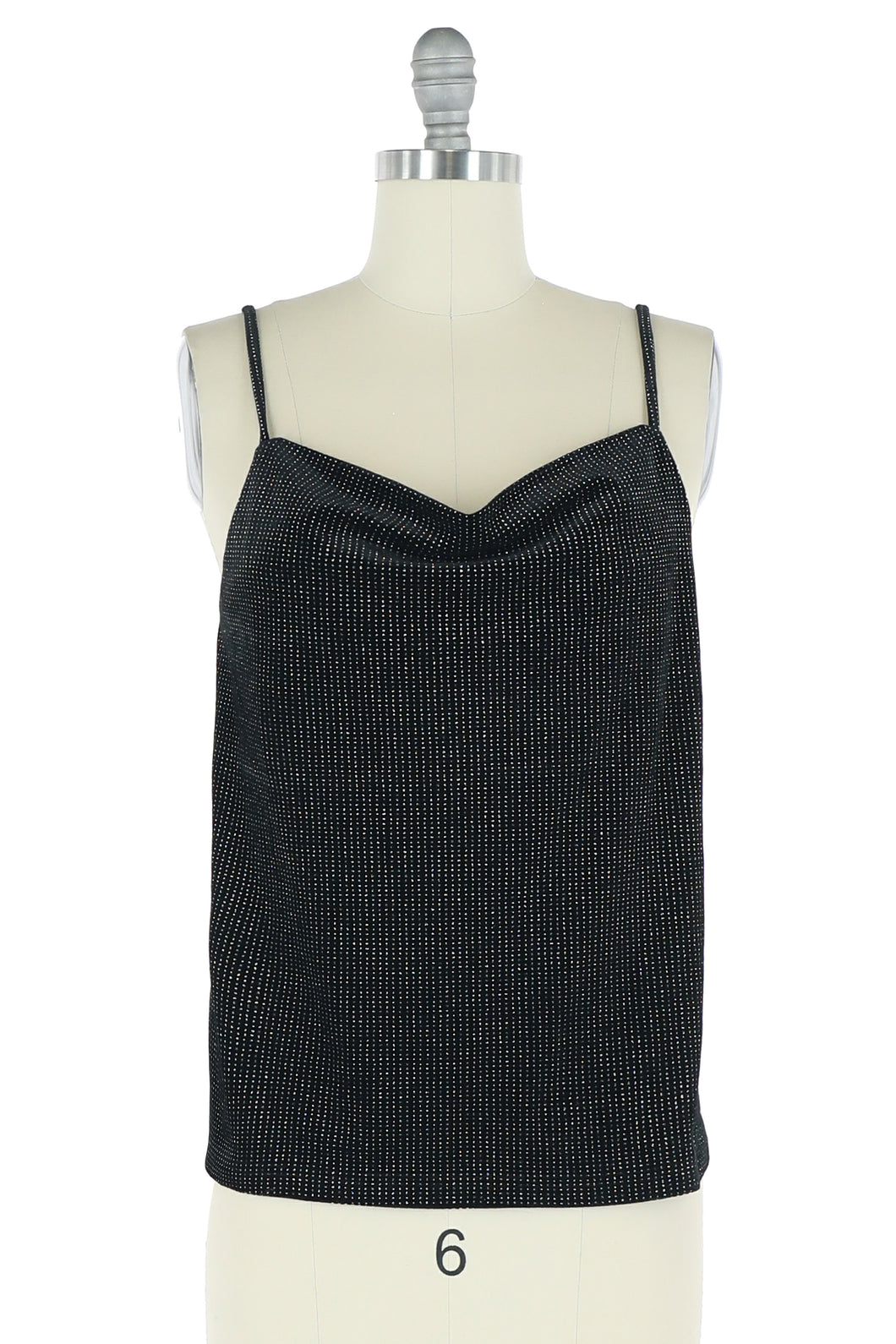 Glitter Velvet Onyx Tank