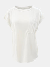 Load image into Gallery viewer, Full Size Round Neck Cap Sleeve T-Shirt
