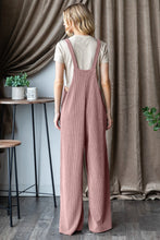 Load image into Gallery viewer, Reese Ribbed Front Pocket Sleeveless Jumpsuit
