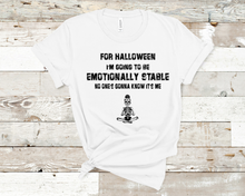 Load image into Gallery viewer, Emotionally Stable Skeleton Graphic T-Shirt
