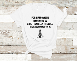 Emotionally Stable Skeleton Graphic T-Shirt