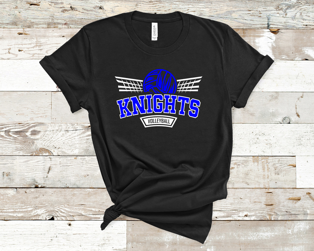 Knights Spike Volleyball Graphic T-Shirt