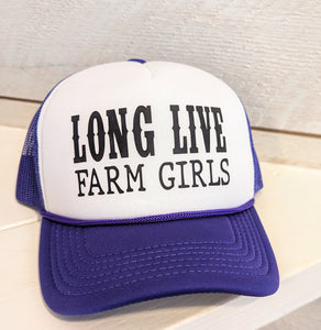 Youth Long Live Farm Girls Foam Trucker