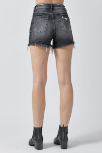 Risen Remi High Rise Distressed Shorts