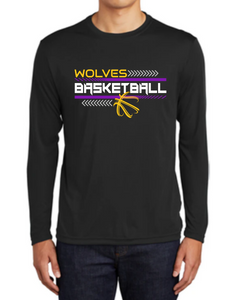 Wolves Basketball Long Sleeve Competitor Tee