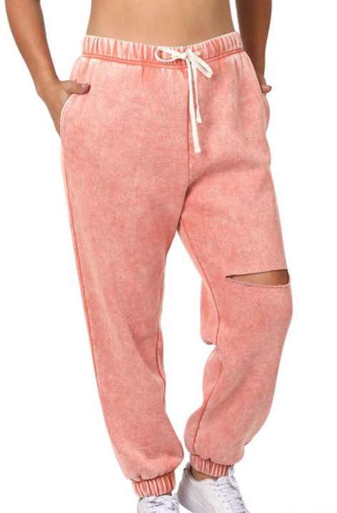 Acid Rose Plus Size Sweatpants