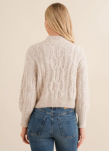 Bonfire Brushed Cable Knit Sweater