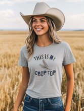 Load image into Gallery viewer, Women&#39;s Crop Top Farmin&#39; Graphic T-Shirt
