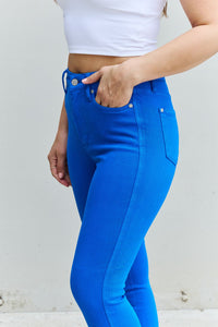 Brianna Cobalt Blue High-Waisted Tummy Control Skinny Jeans - Reg