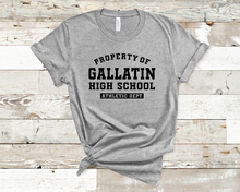 Load image into Gallery viewer, Property of Gallatin High School Graphic T-Shirt
