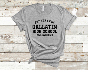 Property of Gallatin High School Graphic T-Shirt