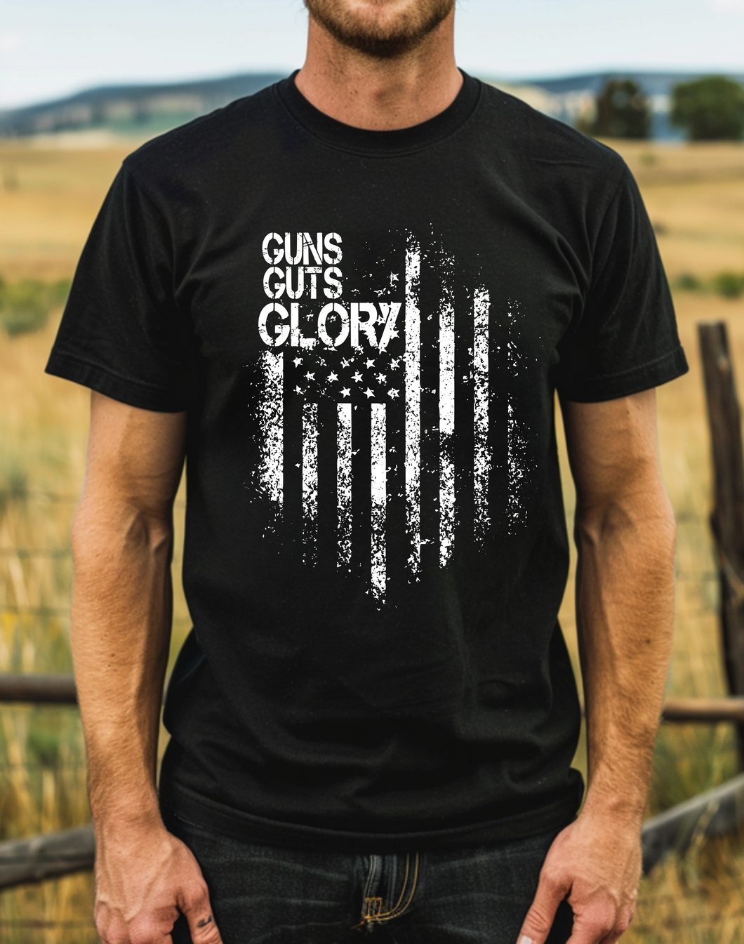 Guns, Guts and Glory Tee