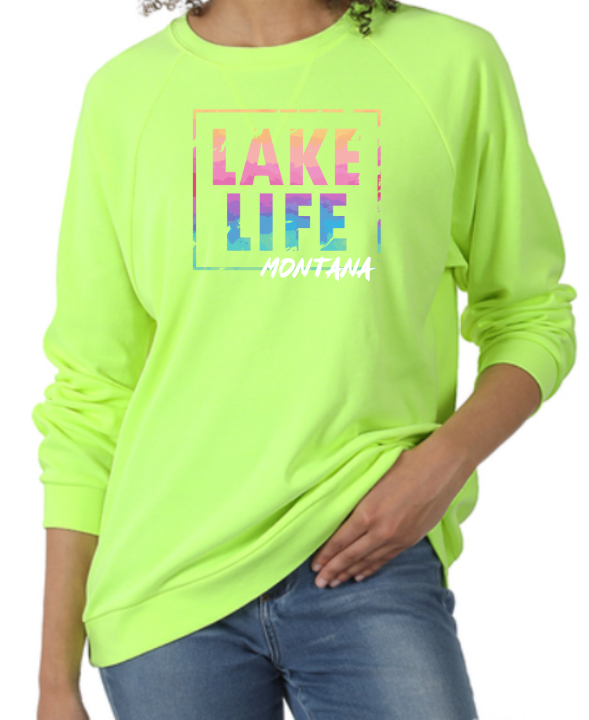 Lake Life Montana Neon Lime