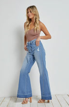 Load image into Gallery viewer, Mica London Blue Wide Leg Flare Jeans
