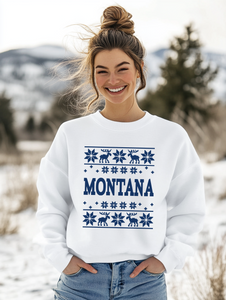 Montana Christmas Crewneck Sweatshirt