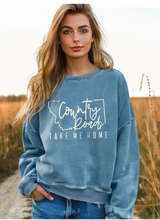 Load image into Gallery viewer, Montana Country Roads Take Me Home Sweatshirt
