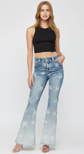 Load image into Gallery viewer, Mica Independence Fade Flare Denim Jeans
