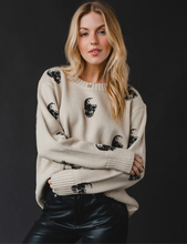 Load image into Gallery viewer, Nora Knit Skulls Sweater
