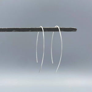 Silver Curved Wire Threader Hoops